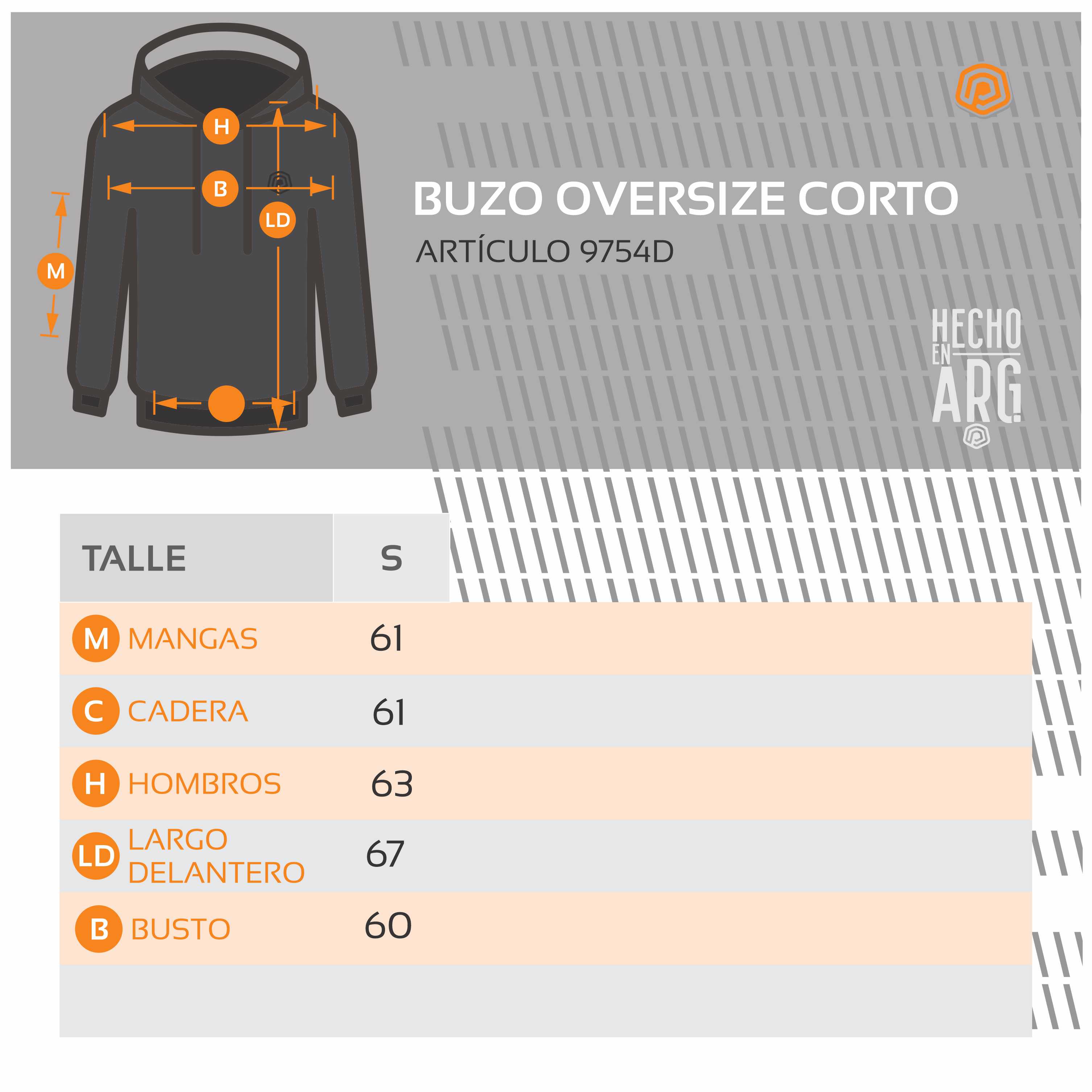 BUZO OVER CORTO